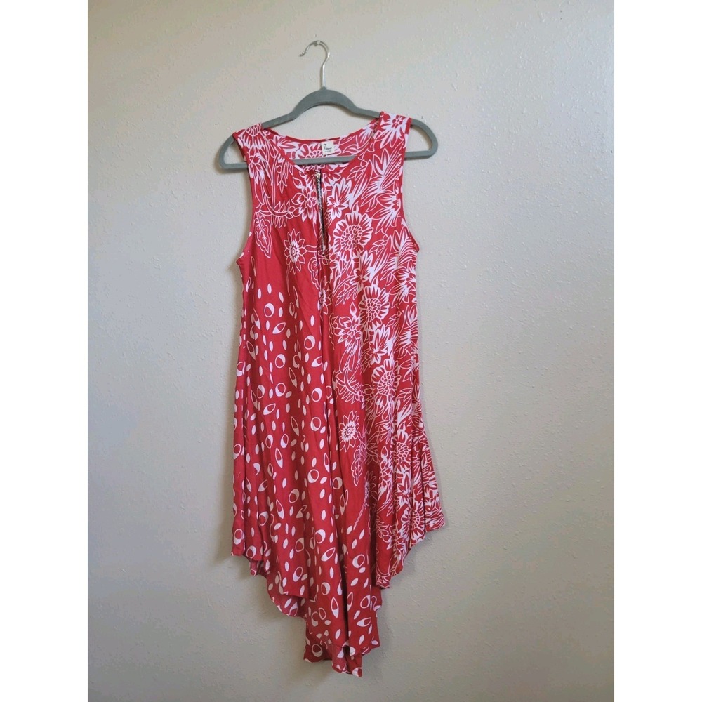 7 Islands Sleeveless Midi Dress  Comfortable Casual Loose Pullover One Size‎